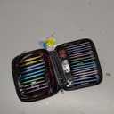 Ruidi Interchangeable Aluminum Circular Knitting Needles Set - 13 Pairs of 4 Inch (10cm) Needles with 4 Cables, Needle Holders & Leather Bag - Perfect for Smooth Knitting & Versatile Projects