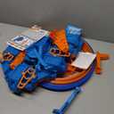 Hot Wheels Track Set with 1:64 Scale Toy Car, 4 Intersections for Crashing, Powered by a Motorized Booster, Criss-Cross Crash Track, Medium