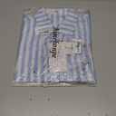 Boys Button Dwon Shirt Short Sleeve 2026 Fashion Shirt Casual Lightweight (Blue, M)