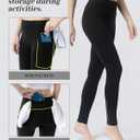 Women's High Waisted Moisture - Wicking Yoga Leggings with Pockets, Reflective Stripes & Shirt Loop for Active Lifestyle (XL)