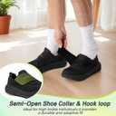 Men's Orthopedic Diabetic Walking Shoes: Wide Toe Box Comfortable Arch Support Plantar Fasciitis Slip On Shoes, Swollen Feet Casual Adjustable Loafers for Foot and Heel Pain Relief
