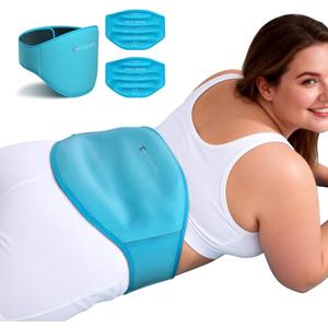 Comfytemp Extra Large Back Ice Pack for Lower Back Pain, Sciatica Relief, Reusable Hot Cold Therapy Wearable Gel Pack Wrap for Injuries, Surgery Recovery, Herniated Disc, FSA Eligible HSA, 2 Gel Packs