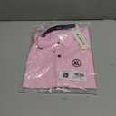 JMIERR Men's Casual Button Down Shirts Wrinkle-Free Short Sleeve Business Dress Shirt (Pink, XL)
