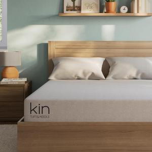 Kin By Tuft & Needle Medium Firm 10" Queen Adaptive Foam Mattress in a Box, Cooling Pressure Relief, Balanced Support, 100 Night Trial, Fiberglass-Free, CertiPUR-US, Style: Kin 10" Foam