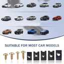 170 PCS Car U-Clip and Screw Kit, 9 Sizes Rust-Proof Fasteners for Dashboard Door Panel, Perfect Fit Anti-loosening Bolt Replacement, Universal for Most Cars Repair Accessory (Multicolored)