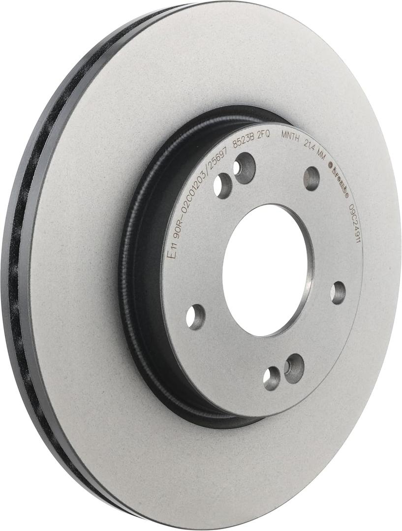 Brembo 09.C249.11 UV Coated vented Front Brake Rotor HYUNDAI/HYUNDAI (BEIJING)/INOKOM/KIA/KIA (DYK)/NAZA OE# 517122V000