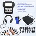 Chassis Ears Automotive Engine Noise Finder, 6 Channel Car Sound Detector Tester Tool Set, Electronic Stethoscope Diagnostic Kit with Headphones