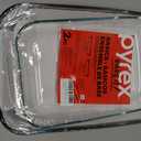 Pyrex Basics Clear Glass Oblong Baking Dish Set, 2-Piece Value Pack (3-Quart & 2-Quart) - Oven, Microwave and Dishwasher Safe, Perfect for Casseroles, Deserts, Food Preparations and so much More - Made in USA