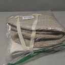 Laundry Basket Hamper Tall Rope Storage Woven for Blanket toys Dirty Clothes in Living Room Bathroom Bedroom (Brown&White, 60L/15.8Gal)