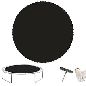 CIDNN Replacement Trampoline Mat， Heavy-Duty, UV-Resistant & Durable Bounce Pad for 12 ft Round Trampolines - Perfect for Safe & Fun Jumping (Fits 72 V-Hooks, 5.5" Springs, Spring Not Included)