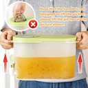 3500ml Drink Dispenser for Fridge, Gallon Water Dispenser, Water Container with Spigot Ice Tea Pitcher for Fridge - Green