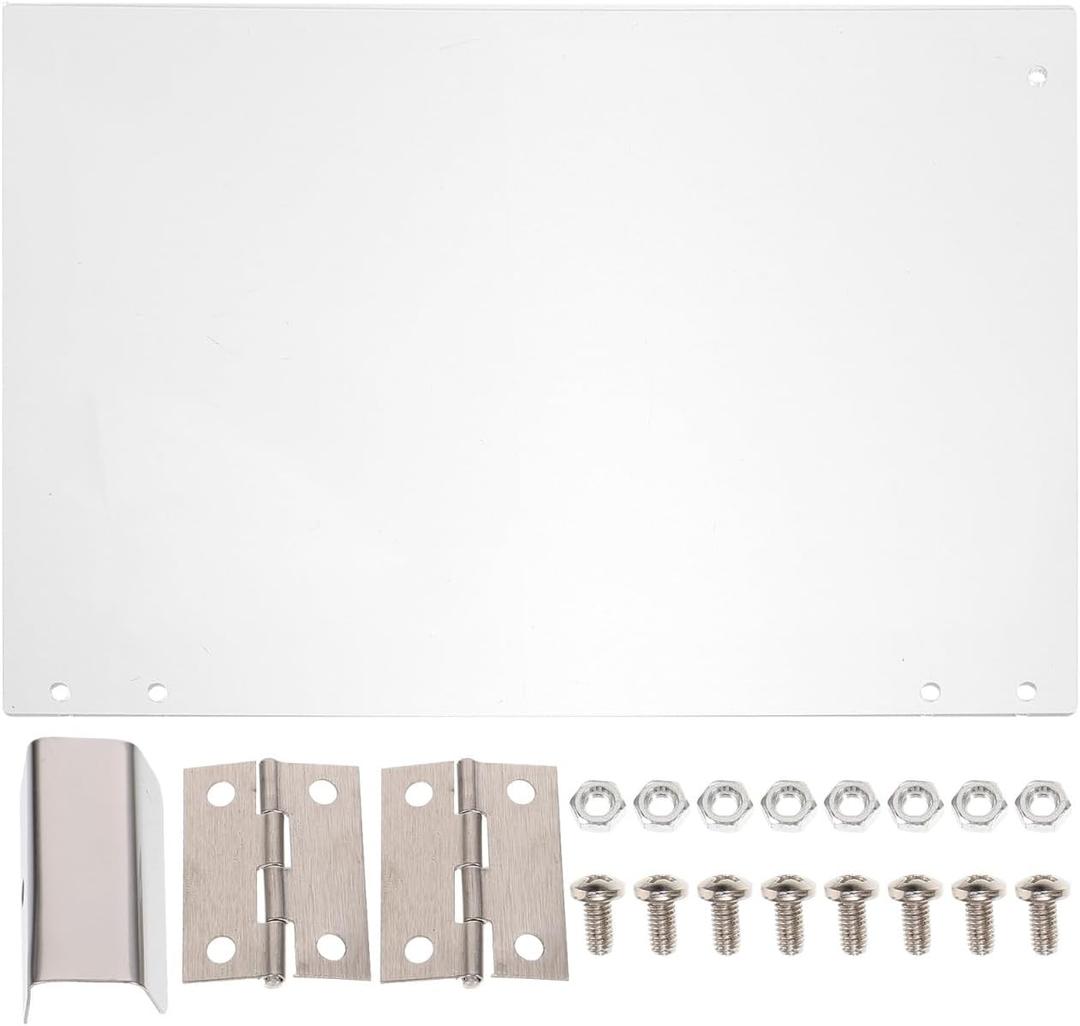 Cabilock Popcorn Machine Door Panel Replacement Clear Thickened Pvc Panel 11.42 X 8.46 Inch Easy Install Commercial Popcorn Maker Parts