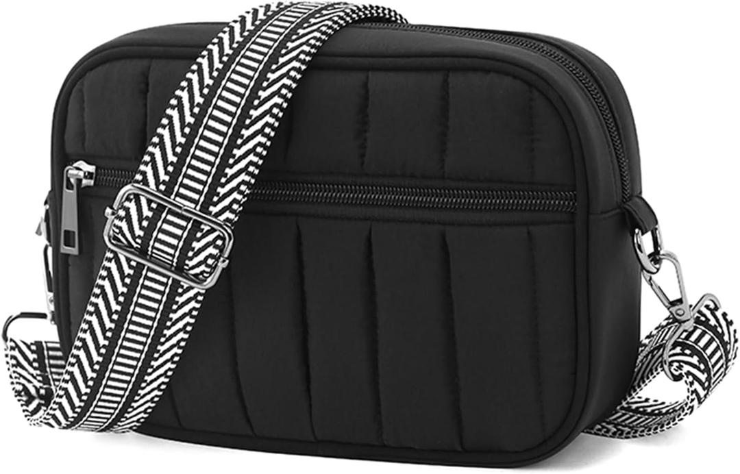 Small Crossbody Bags For Women, RFID Shoulder Bag With Wide Strap