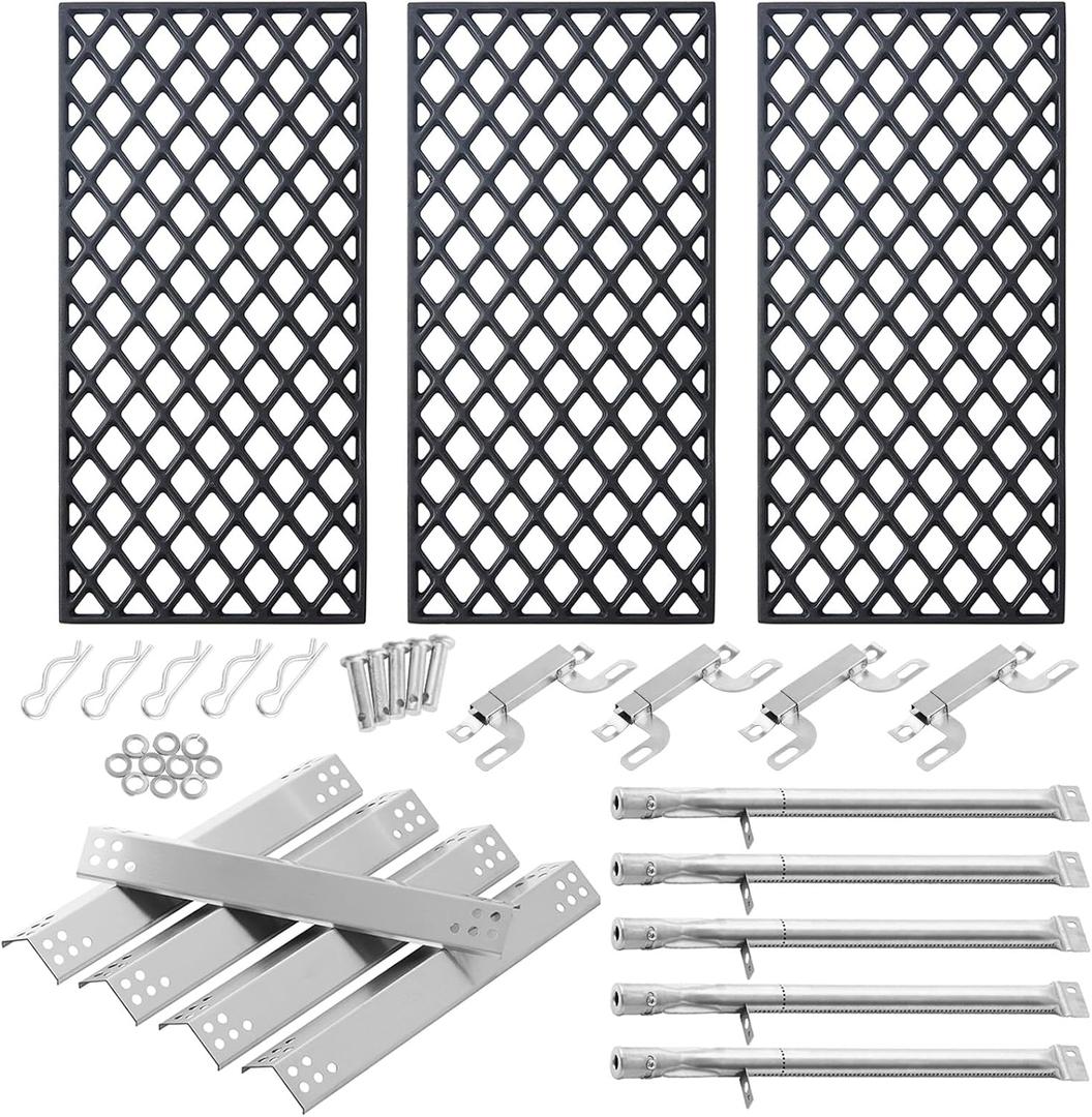 GR2210601-MM-00 Replacement Parts Grill Grates 614714 Flame Tamer 16261 Burner for Members Mark Grill Parts GR2210601-MM-00 09431 crossover Tube GR2210601-MM-00-2 Sam's Club GR2210601MM00 Heat Plates