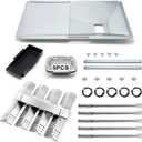 Grill Grease Tray Replacement for Nexgrill 720-0882A Evolution Infrared Plus 5-Burner, Adjustable Drip Pan, Heat Plates Tents, Igniters and Burners Nexgrill Replacement Parts