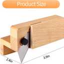 2 x Cardboard Cutter for Cat Scratchers with 10 Blades, Used to Cut 1.6" Wide Cardboard Strips, Corrugated Board Strip Cutter Tool for DIY Cat Scratchers, Wooden Handle