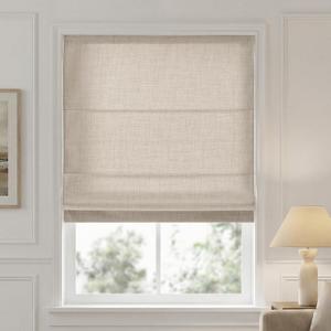 Madison Park Cordless Roman Shades for Indoor Windows, 34x64 Neutral