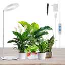 Grow Lights for Indoor Plants Full Spectrum, 80 LEDs Plant Light for Indoor Growing with 2 Mounting Options, 6/12/16H Timer, 3 Spectrum Modes, 9.8"-37.4" Height Adjustable Desk Grow Lamp