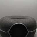 Large Cat Tunnel Bed for Indoor Cats with 3 Toys, Scratch Resistant Donut Cat Bed, Up to 30 Lbs (L 24x24x11, Dark Grey)