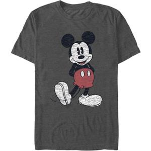 Disney Men's Full Size Mickey Mouse Distressed Look T-Shirt (Large)