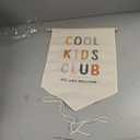 Cool Kids Club, Classroom Decor, Playroom Wall Decor, Welcome Gift, Canvas Hanging Pennant Flag Banner Wall Sign Decor