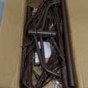 Lightshare Set of 2 Star Light Trees Christmas Decorations, Warm White Christmas Tree, Brown Branch