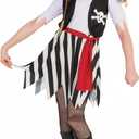 Rubies Buccaneer Pirate Costume Dress for Kids Girl's, Large
