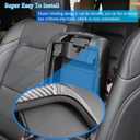 for Dodge Durango 2011-2020 Car Armrest Cover Center Console Pad Covers Scratch Resistance Box Cover Leather Protector Pad Interior Decoration Accessories (Carbon Fiber+Red)