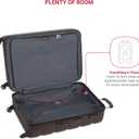 SwissGear 7366 Signature Hardside Expandable Luggage with Spinner Wheels and TSA Lock, Weekender Tote, Chocolate, 2-Piece Set (Weekender/27)