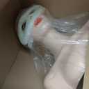Realistic Female Mannequin Head with Shoulder for Display - Manikin Head with Shoulder for Wig/Jewelry/Makeup/Hat/Sunglass Display (Beige)