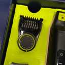 Philips Norelco OneBlade 360 Pro Hybrid Electric Shaver & Trimmer, with 12-in-1 Comb, QP6531/70 (Black/Lime Green)