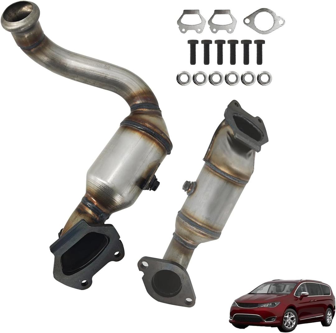 674-053 674-054 Left&Right Catalytic Converters Compatible with Chrysler Pacifica 2017-2021 For Chrysler Grand Caravan 2021 For Chrysler Voyager 2020-2021 3.6L V6