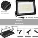 200W LED Flood Lights 2 Pack, 3000K Warm White Security Lights, Outdoor IP66 Waterproof, Backyard Garden Garage