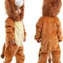 TONWHAR Toddlers Lion Costume, Soft Kids Halloween Dress Up Romper Outfits for Boys & Girls 5T