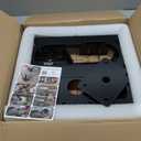 Adjustable Starlink Gen 3 Roof Ridge Mount, Ybervont Starlink Mounting Kit Gen 3 with 0-30 Adjustable Starlink Gen 3 Pipe Adapter, Starlink Roof Mount Kit for Starlink Internet Kit Satellite, Black