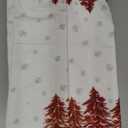 Artoid Mode Red Xmas Tree Christmas Kitchen Towels Dish Towels, 18x26 Inch Farmhouse Snowflakes Winter Decoration Cleaning Set of 2