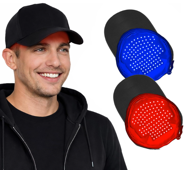 LLLT Laser Hair Growth Cap for Men & Women FDA Cleared, 650nm Laser Therapy Hair Regrowth Cap for Hair Loss & Thinning Hair, Rechargeable Hands-Free Scalp Treatment Device