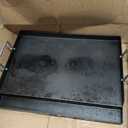 COZEER Cast Iron Griddle 17＂×13＂,Nonstick Griddle for Gas Grill with Groove