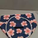 BLUE, WHITE, AND PINK FLOWER BAG WITH POCKETS