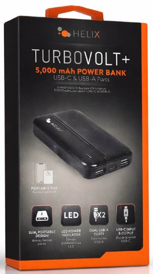 HELIX Turbo volt+ 5000 mAg Pover Bank