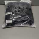 ASPO Men's Packable Lightweight Puffer Winter Jackets Detachable Hood Waterproof Warm Insulated Down Coats Hiking Snow Travel Black XXL