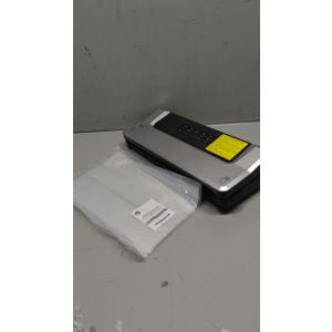 [Updated 2025] Bonsenkitchen Vacuum Sealer Machine + 40 Vacuum Bags, Fast-Compact/Multi-Functional Food Vacuum Sealer with External Vacuum System, Silver
