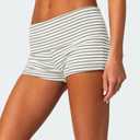 Women Low Waist Lounge Shorts Fold Over Skinny Pajamas Shorts Summer Casual Pj Bottom Sleep Shorts (Gray, XL)