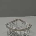 Sink Caddy, Dish Cloth Hanger Sponge Holder, Save Space Triangle 2-in-1 Sink Caddy, 304 Stainless Steel Corner Kitchen Sink Organizer, No Drilling with 2Pcs Suckers