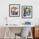Picrit 20x24 Picture Frame 3 Pack, Black Poster Frame, Display Poster 16 x 20 with Mat or 20 x 24 without Mat for Horizontal or Vertical Wall Mounting