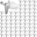 100 Pcs 1/8 Inch (3mm) Shelf Pegs Pins Cabinet Shelf Support Pegs L-Shaped Support Holder Bracket for Bookshelf Display Cabinet Wardrobe Closet Cupboard Kitchen Bookcase