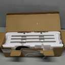 3 Pack Cordless Table Lamp, Portable Battery Operated Lamp with 3 Color Temps and Stepless Dimming, Rechargeable Table Lamp for Dinner, Desk, Cafe, Outdoor (Brushed Silver)