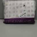 Jinchan White Linen Textured Curtains 90 Inch Long 2 Panels for Living Room Grommet Top Light Filtering Window Drapes for Bedroom