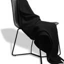 MV Sport Lightweight Sweatshirt Blanket Throw - Warm & Cozy, Breathable Oversized Fleece Knit, Couch, Bed, Travel, Cold Nights, and Outdoors - Soft Light Weight Blanket 54"" x 84"" Black