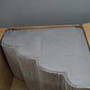 5 Step Dog Stairs for High Bed  Pet Steps for Small Dogs, Non-Slip Dog Ramp with Washable Cover, Pet Ladder for High Beds,Light Grey